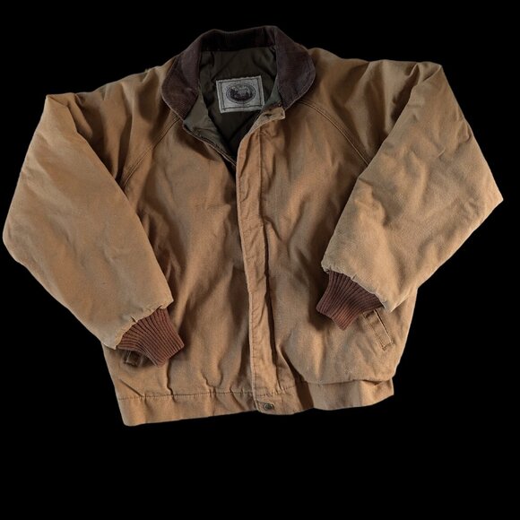 Vintage Walls Men's Insulated Canvas Jacket Corduroy Collar Size M - Picture 5 of 7